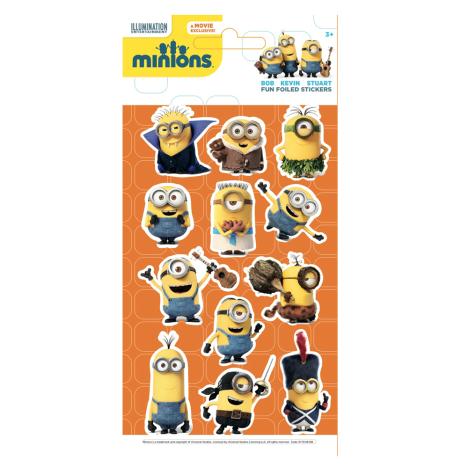 Minions Fun Foiled Re-Usable Sticker Pack £1.25